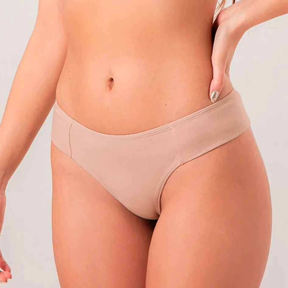 Cotton Smooth double-layered G-string Brief