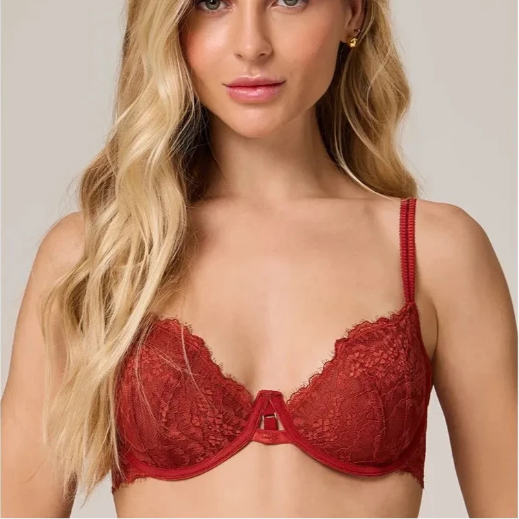 Snip Lace Balconette Bra